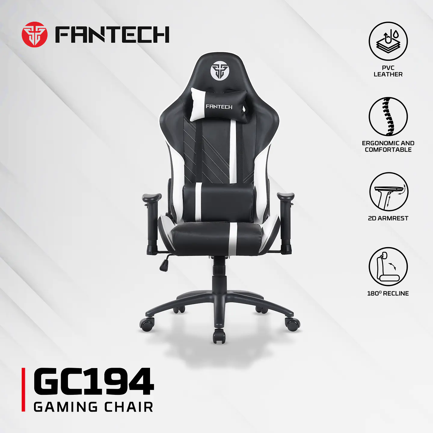 GC194 Black Silla Ergonómica Gamer 19