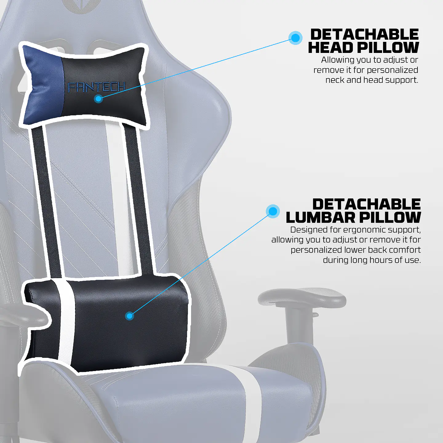 GC194 Blue Silla Ergonómica Gamer 13