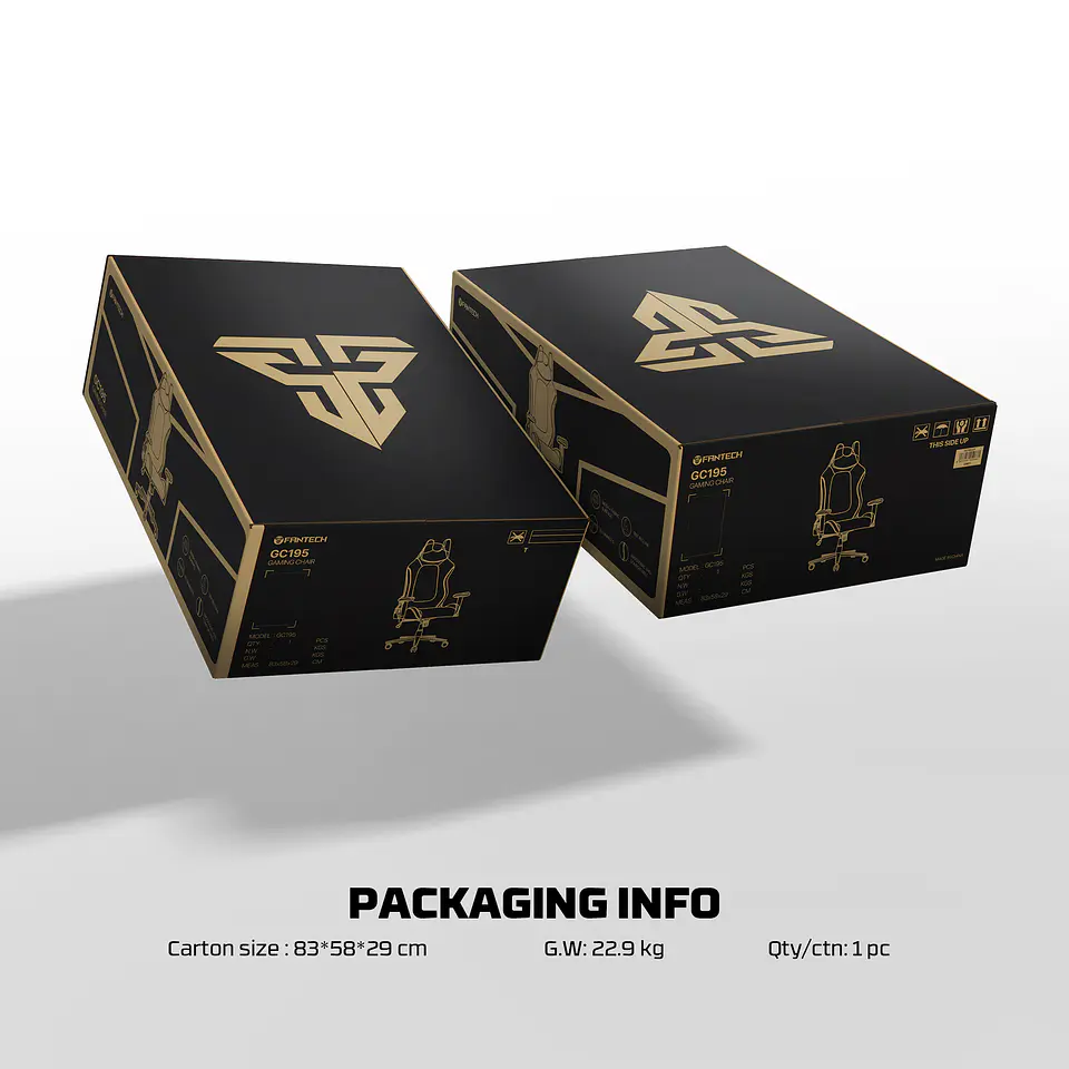 GC195 Grey Silla Ergonómica de Tela Respirable 19