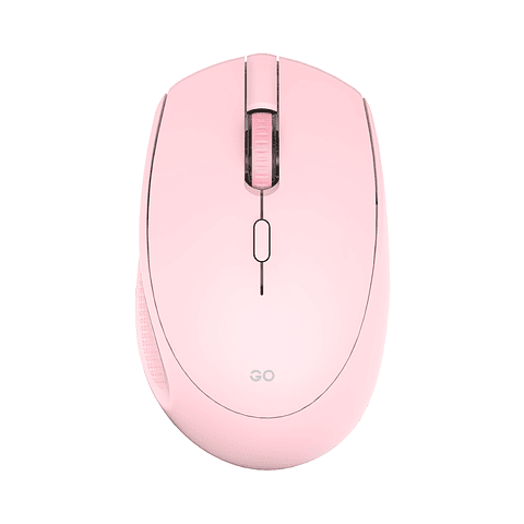 W193 GO Pink Mouse inalámbrico Bluetooth 5.0 y Receptor USB 1.600 DPI