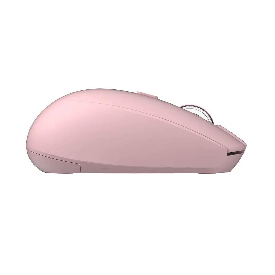 W193 GO Pink Mouse inalámbrico Bluetooth 5.0 y Receptor USB 1.600 DPI 4