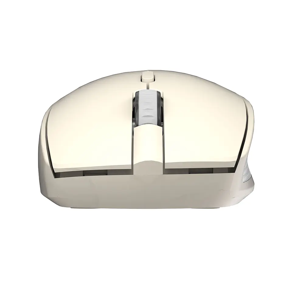 W193 GO Beige Mouse inalámbrico Bluetooth 5.0 y Receptor USB 1.600 DPI 2