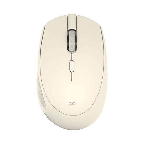 W193 GO Beige Mouse inalámbrico Bluetooth 5.0 y Receptor USB 1.600 DPI