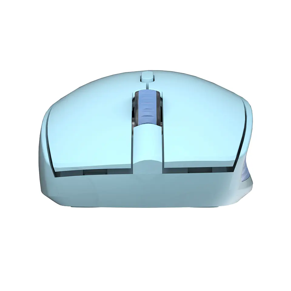 W193 GO Blue Mouse inalámbrico Bluetooth 5.0 y Receptor USB 1.600 DPI 2