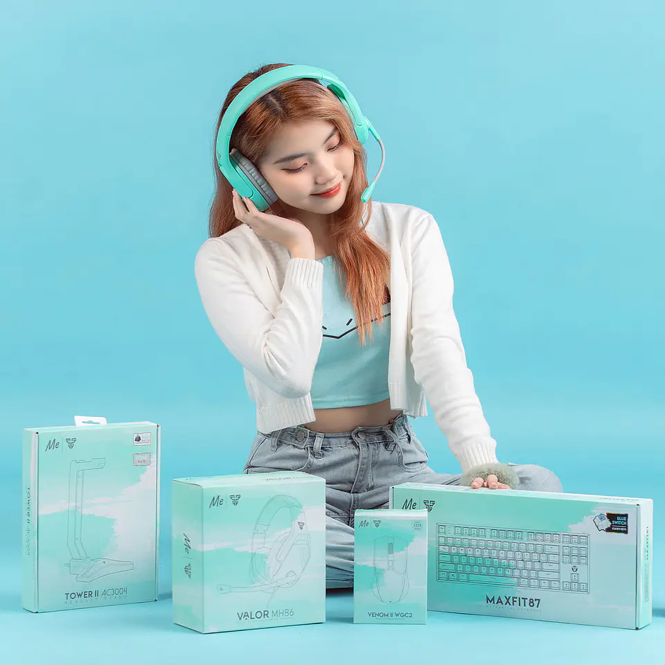 MK856 MAXFIT87 Mint Teclado Mecánico 80% Layout Español 8