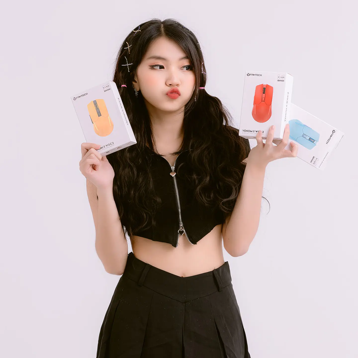 WGC2 VENOM II Red Mouse Inalámbrico 2.400 DPI 7