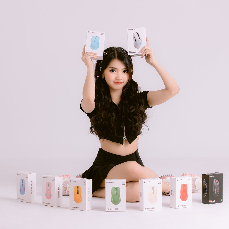 WGC2 VENOM II White Mouse Inalámbrico 2.400 DPI 4