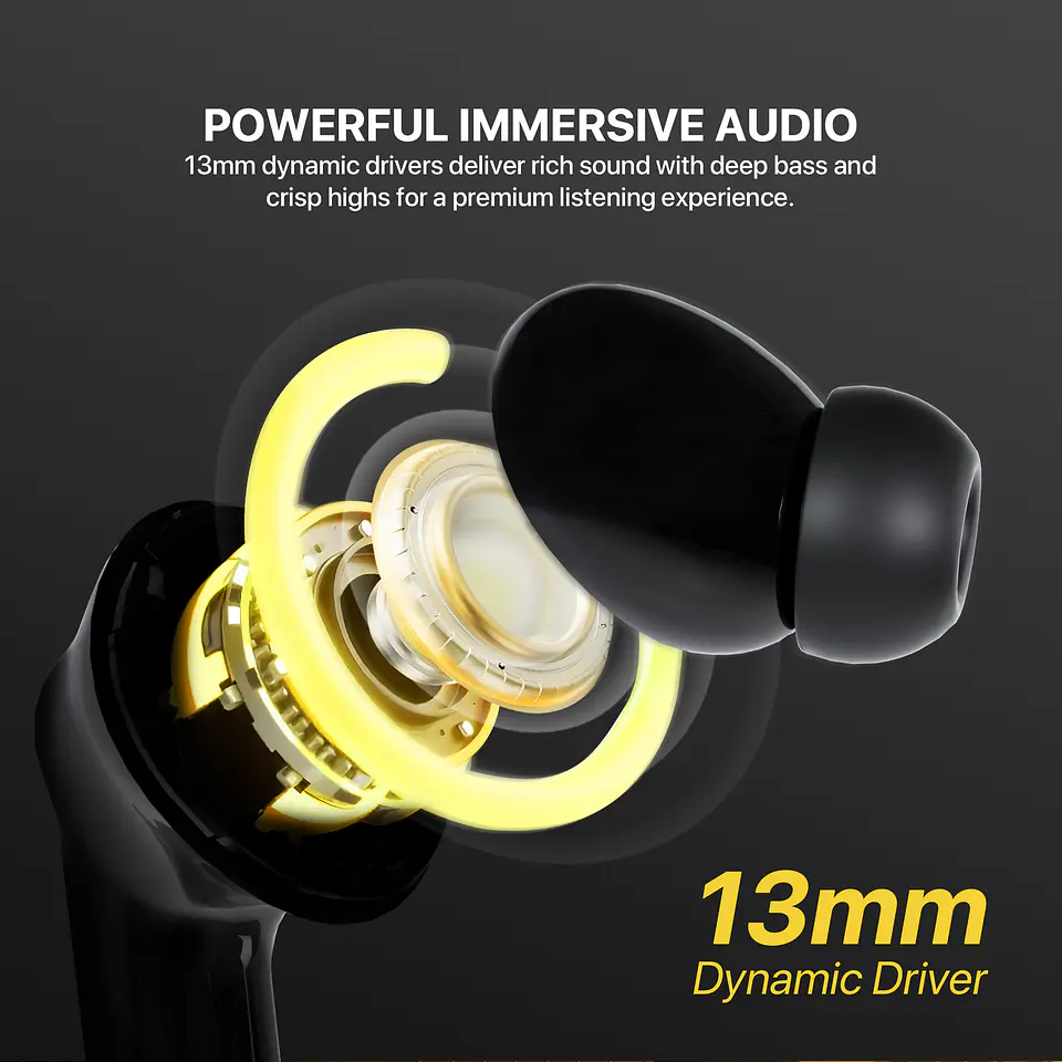 FT20 GROOVE ANC Black Audífonos Inalámbricos True Wireless Hi-Fi In Ear Finecoustic 14