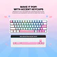 MK611 ATOM X63 Ame White Teclado Mecánico 60% RGB Hot-Swappable Layout USA - Miniatura 20