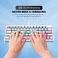 MK611 ATOM X63 Ame White Teclado Mecánico 60% RGB Hot-Swappable Layout USA - Miniatura 17