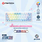 MK611 ATOM X63 Ame White Teclado Mecánico 60% RGB Hot-Swappable Layout USA - Miniatura 21