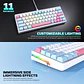 MK611 ATOM X63 Ame Blue Teclado Mecánico 60% RGB Hot-Swappable Layout USA - Miniatura 8