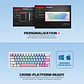 MK611 ATOM X63 Ame Blue Teclado Mecánico 60% RGB Hot-Swappable Layout USA - Miniatura 12