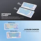 MK611 ATOM X63 Ame Blue Teclado Mecánico 60% RGB Hot-Swappable Layout USA - Miniatura 13