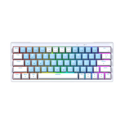 MK611 ATOM X63 Ame Blue Teclado Mecánico 60% RGB Hot-Swappable Layout USA