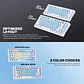 MK612 ATOM X83 Ame White Teclado Mecánico 75% RGB Hot-Swappable Layout USA - Miniatura 4