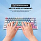 MK612 ATOM X83 Ame White Teclado Mecánico 75% RGB Hot-Swappable Layout USA - Miniatura 5