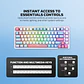 MK612 ATOM X83 Ame White Teclado Mecánico 75% RGB Hot-Swappable Layout USA - Miniatura 8