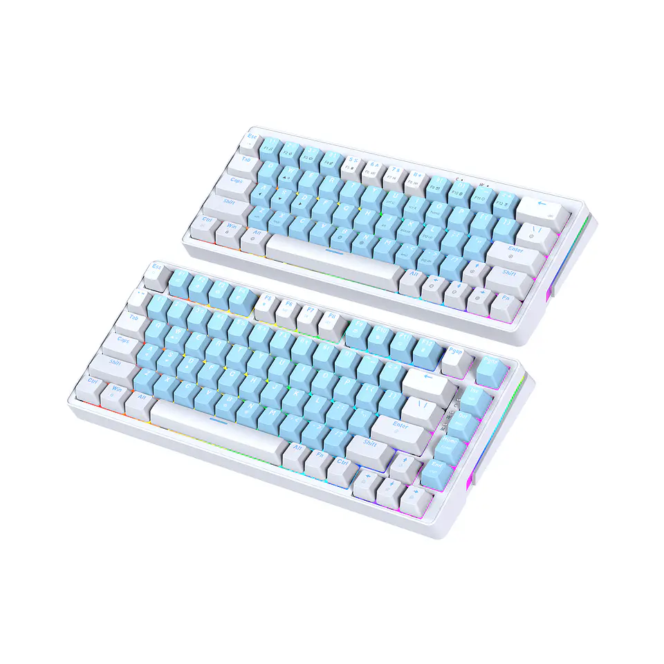 MK612 ATOM X83 Ame Blue Teclado Mecánico 75% RGB Hot-Swappable Layout USA 9