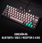 ATOM PRO63 RGB USA MK912 Saturn Wireless Teclado Mecánico inalámbrico 60% - Miniatura 3