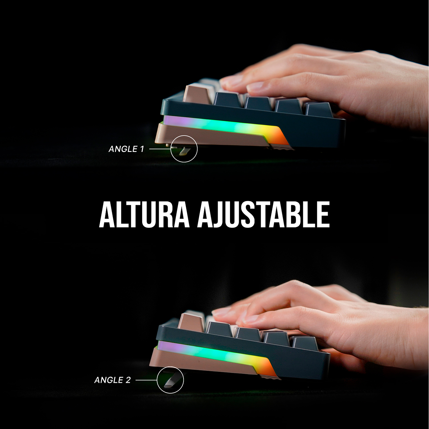 MK912 ATOM PRO63 Saturn Teclado Mecánico Inalámbrico 60% Hot-Swappable Layout USA 7