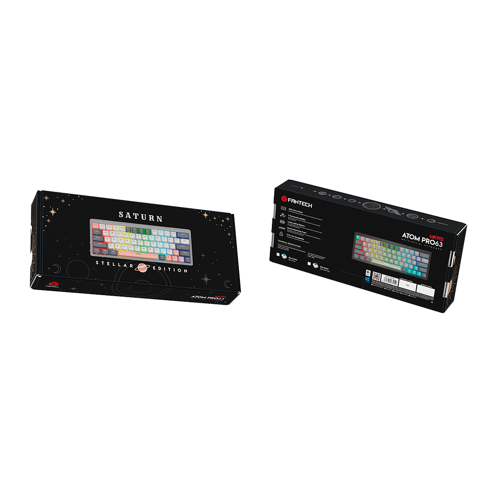 MK912 ATOM PRO63 Saturn Teclado Mecánico Inalámbrico 60% Hot-Swappable Layout USA 9