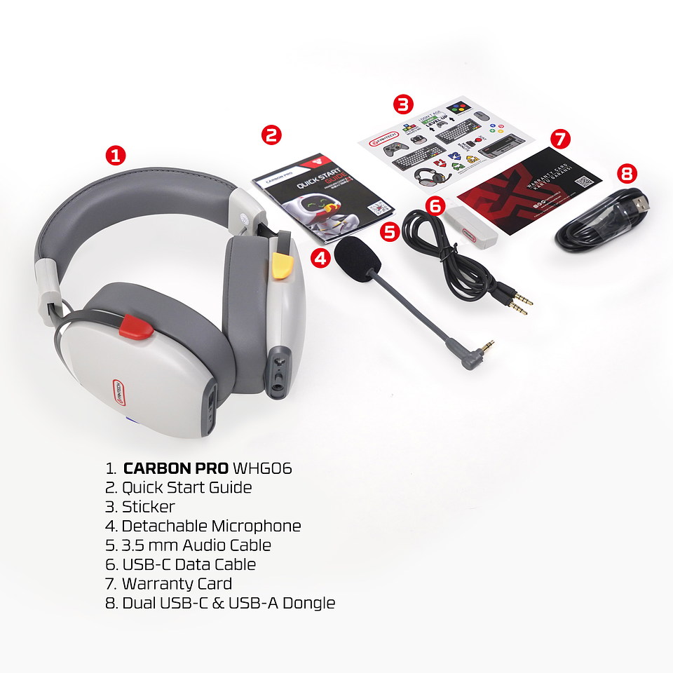 WHG06 CARBON PRO Super Famicom Edition Audífonos Inalámbricos Multiplataforma Super Maxfit SNES 12