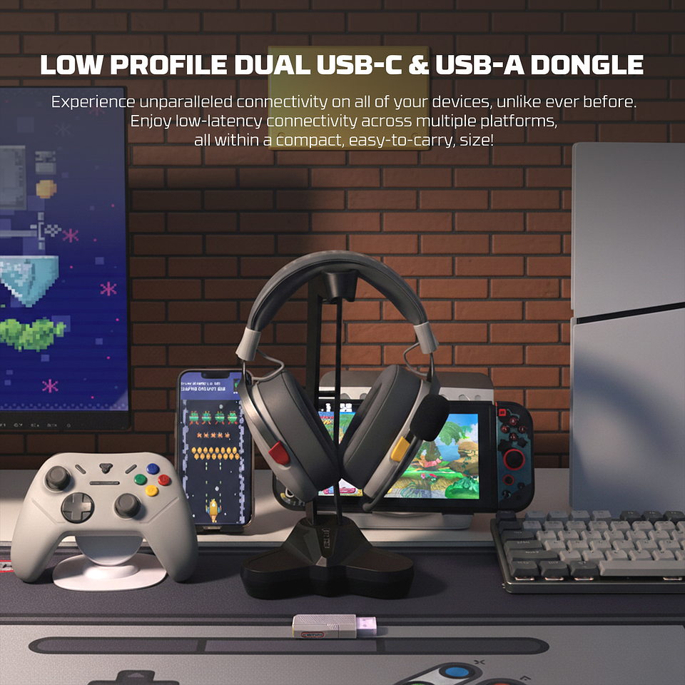 WHG06 CARBON PRO Super Famicom Edition Audífonos Inalámbricos Multiplataforma Super Maxfit SNES 8