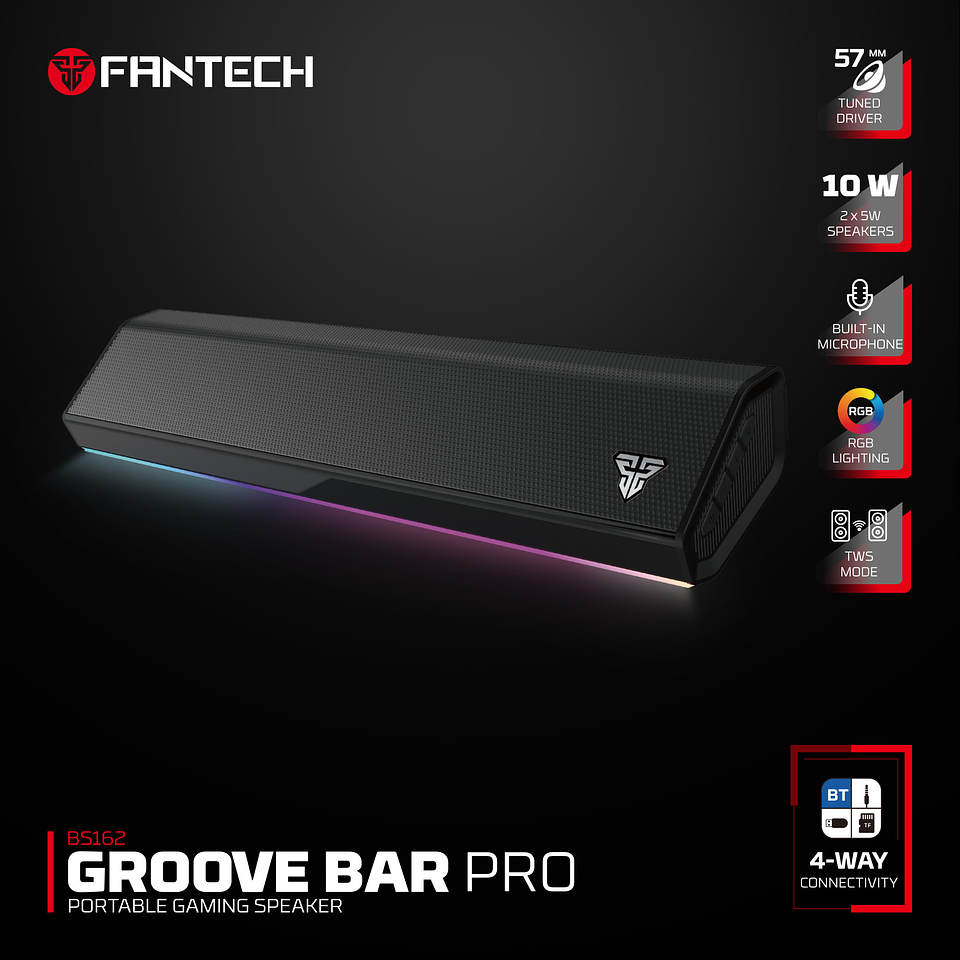 BS162 GROOVE BAR PRO Black Sound Bar TWS Multiplataforma 15