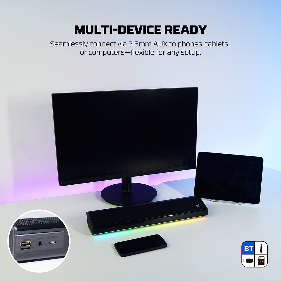 BS162 GROOVE BAR PRO Black Sound Bar TWS Multiplataforma 8