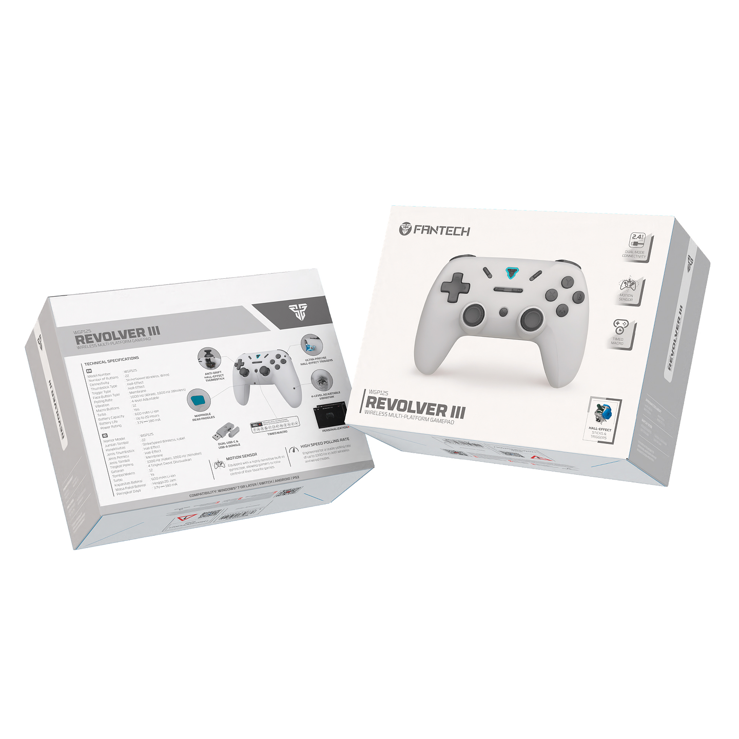 WGP12s REVOLVER III Grey Control Inalámbrico Multiplataforma Smartphone Switch PS3 22