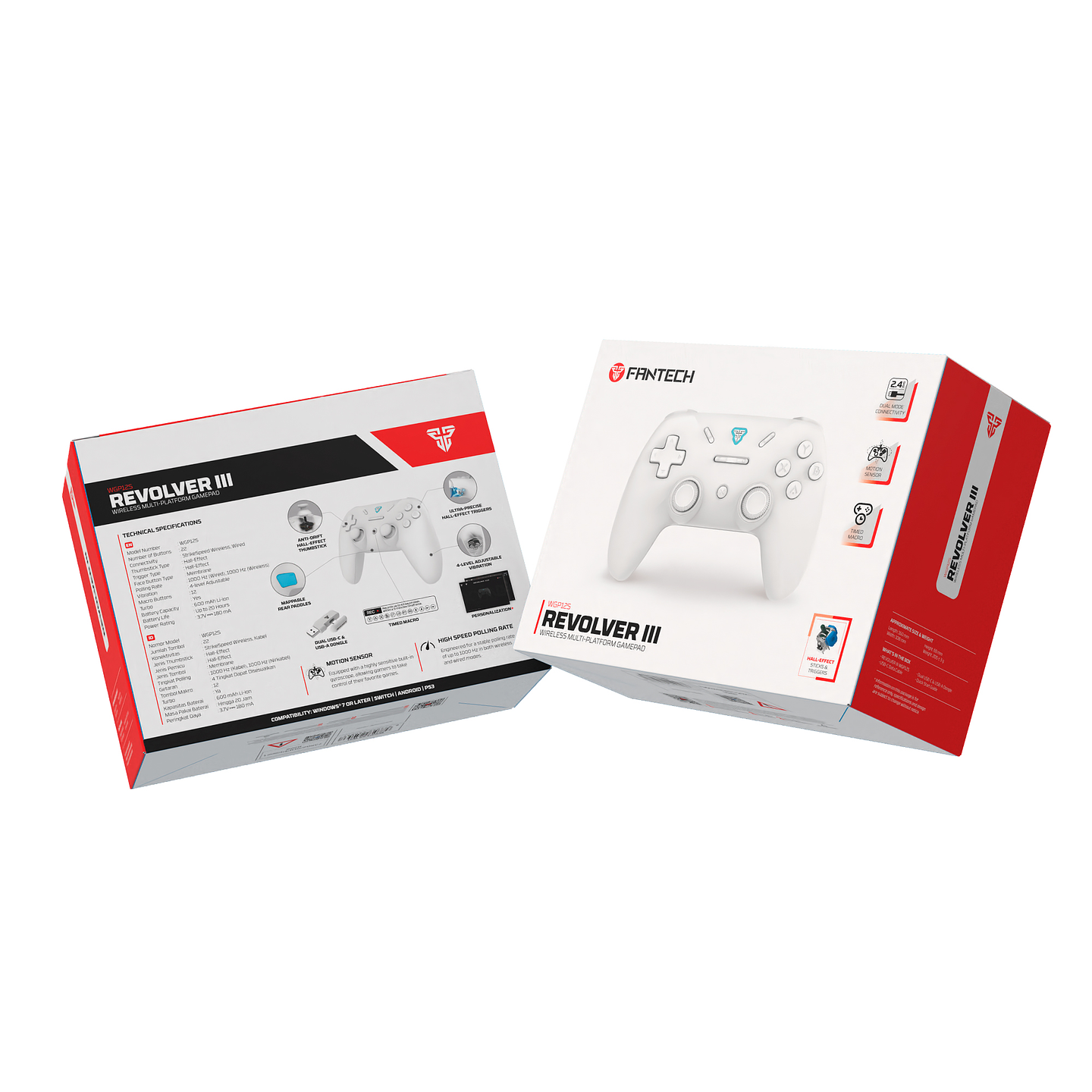 WGP12s REVOLVER III White Control Inalámbrico Multiplataforma Smartphone Switch PS3 22