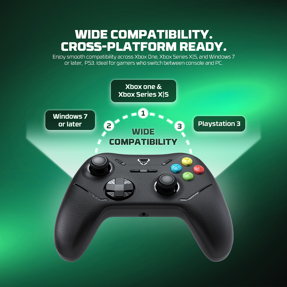 WGP13X SHOOTER III Black Control Inalámbrico Xbox Series S/X Xbox One PC 15