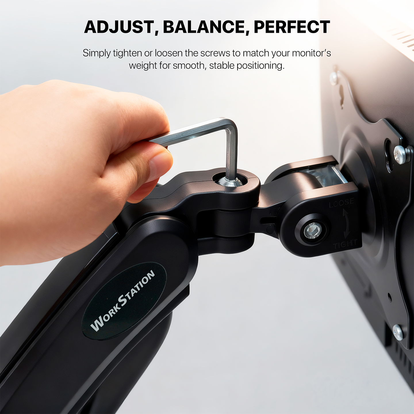 MBS1 PROMOUNT Black Soporte Monitor Single Arm WorkStation 10