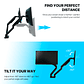 MBD1 PROMOUNT Black Soporte Monitor Double Arm WorkStation - Miniatura 7