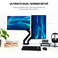 MBD1 PROMOUNT Black Soporte Monitor Double Arm WorkStation - Miniatura 8