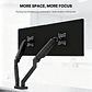 MBD1 PROMOUNT Black Soporte Monitor Double Arm WorkStation - Miniatura 11