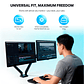 MBD1 PROMOUNT Black Soporte Monitor Double Arm WorkStation - Miniatura 14