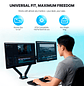 ProStand Dual MBD1 Black WorkStation Series Soporte de monitor Doble - Miniatura 14