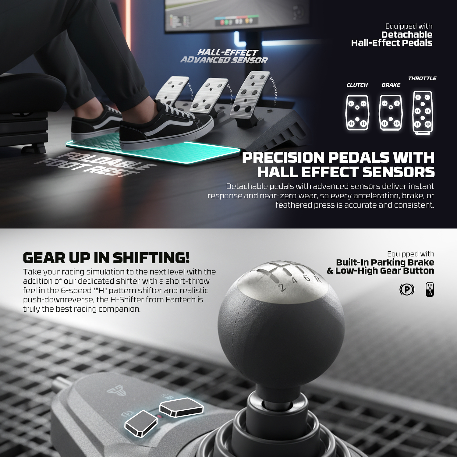 R1V2 Volante + Shifter + Pedalera Multiplataforma Xbox PS Switch PC 16