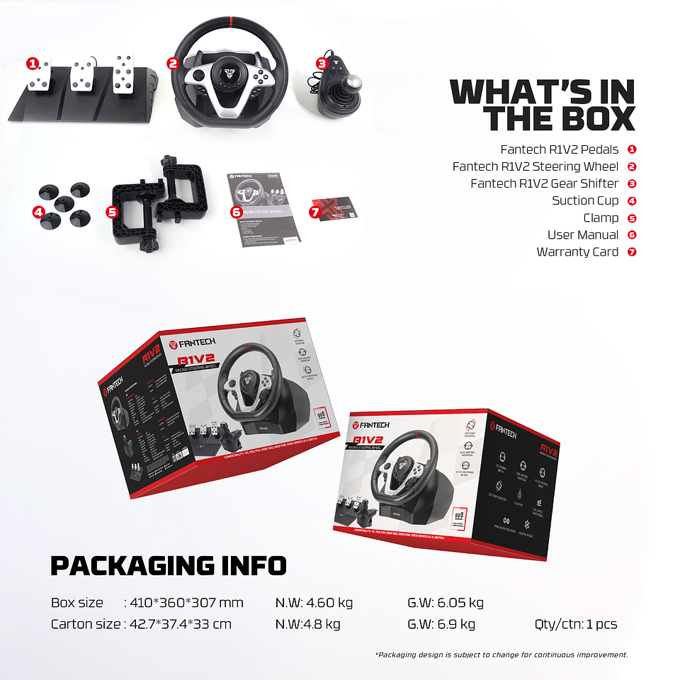 R1V2 Volante + Shifter + Pedalera Multiplataforma Xbox PS Switch PC 22