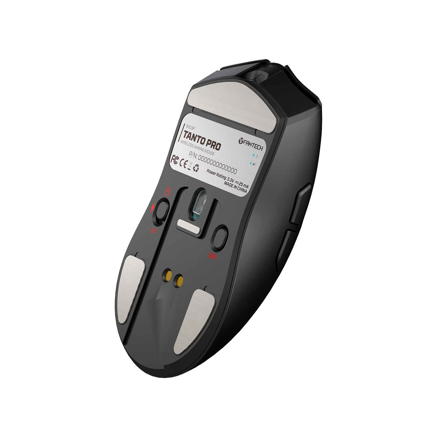 WG13P TANTO PRO Black Ultimate Gaming Mouse Inalámbrico 42.000 DPI y 8.000 Hz 4