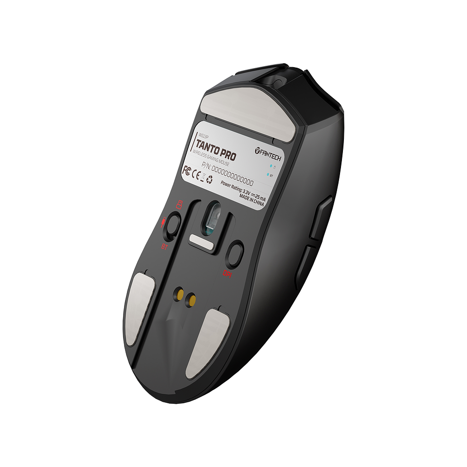 WG13P TANTO PRO Black Ultimate Gaming Mouse Inalámbrico 42.000 DPI y 8.000 Hz 4