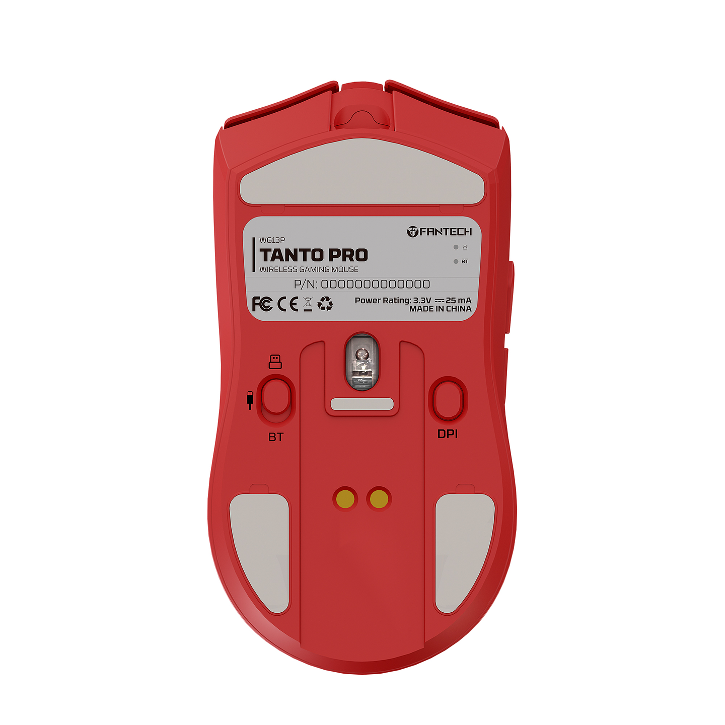 WG13P TANTO PRO Red Ultimate Gaming Mouse Inalámbrico 42.000 DPI y 8.000 Hz 7