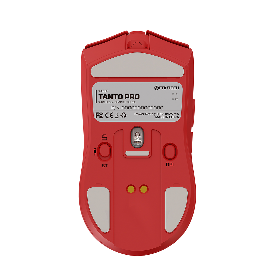 WG13P TANTO PRO Red Ultimate Gaming Mouse Inalámbrico 42.000 DPI y 8.000 Hz 7