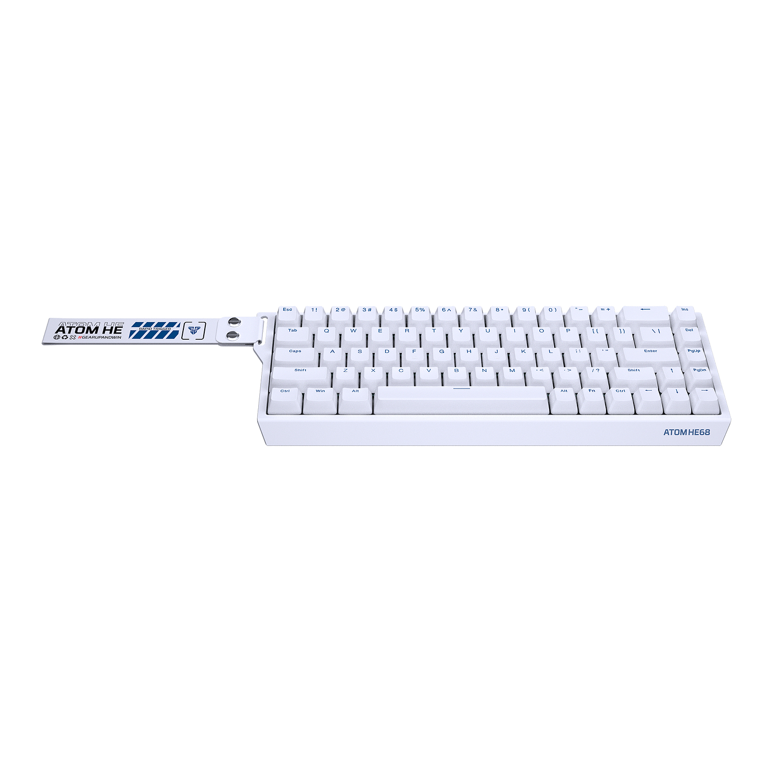ATOM HE68 Teclado magnético MK811 White Edition 4