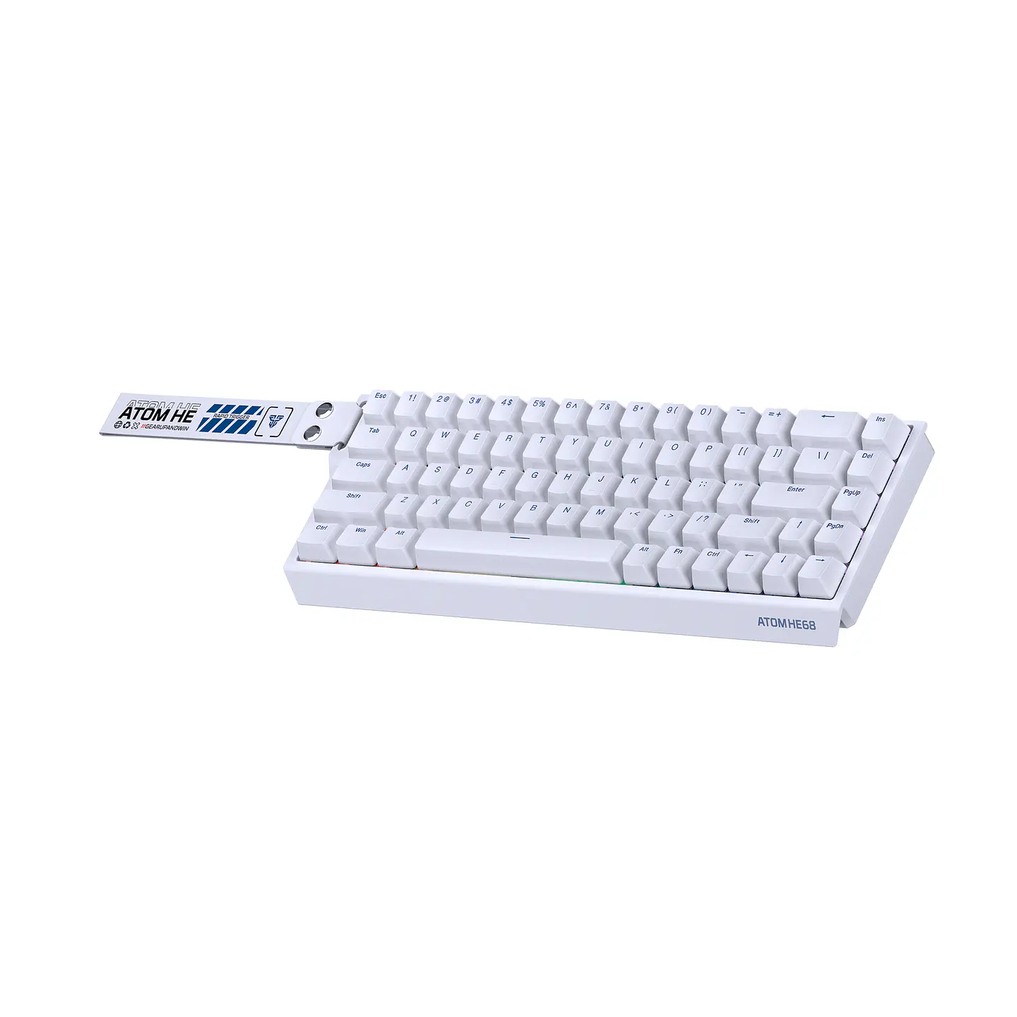 MK811 ATOM HE68 White Teclado Magnético 60% 8.000 Hz Layout USA 2