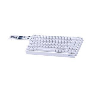 ATOM HE68 Teclado magnético MK811 White Edition