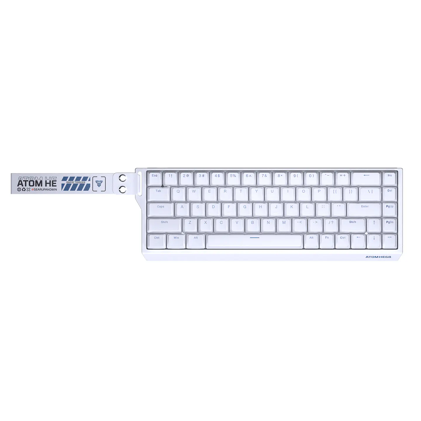 MK811 ATOM HE68 White Teclado Magnético 60% 8.000 Hz Layout USA 3