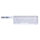 MK811 ATOM HE68 White Teclado Magnético 60% 8.000 Hz Layout USA - Miniatura 3